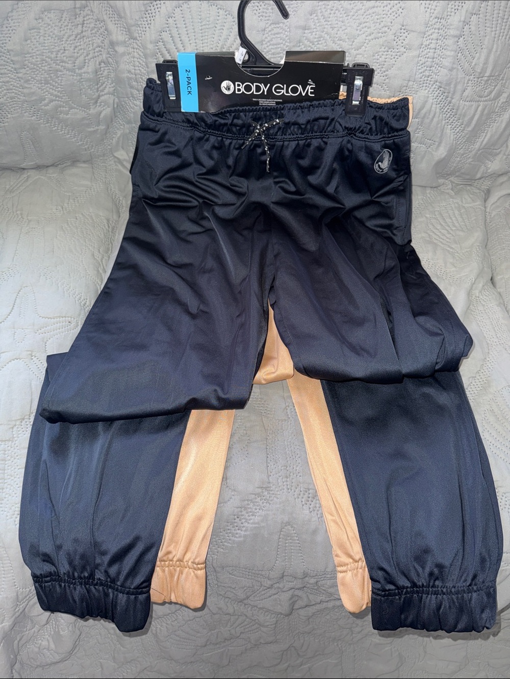 Body Glove Black Joggers with Tan Side Panels - Kids